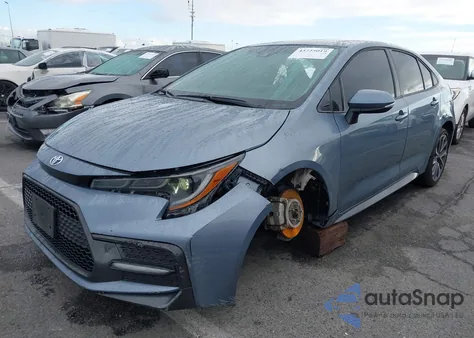 2020 Toyota Corolla Xse z USA, uszkodzony, nr VIN 5YFT4RCE8LP042200